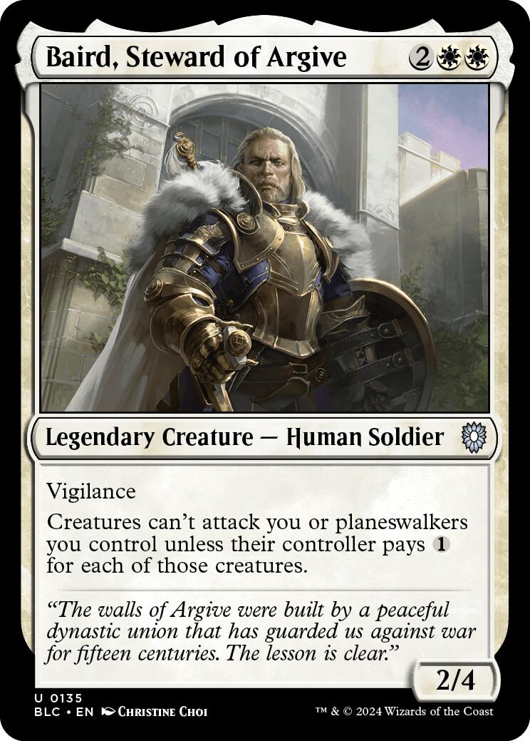 Baird, Steward of Argive [Bloomburrow Commander] | Gaming Infinity