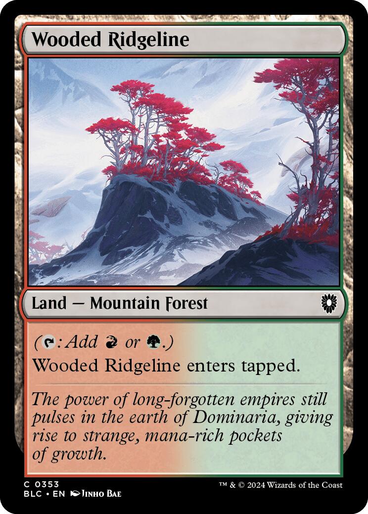 Wooded Ridgeline [Bloomburrow Commander] | Gaming Infinity