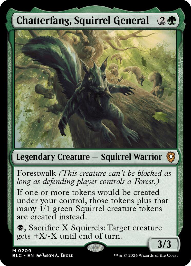 Chatterfang, Squirrel General [Bloomburrow Commander] | Gaming Infinity