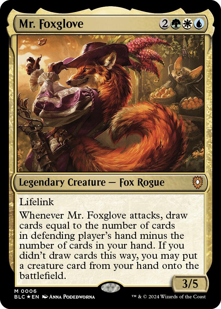 Mr. Foxglove [Bloomburrow Commander] | Gaming Infinity