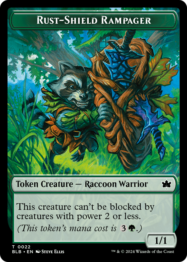 Rust-Shield Rampager Token [Bloomburrow Tokens] | Gaming Infinity