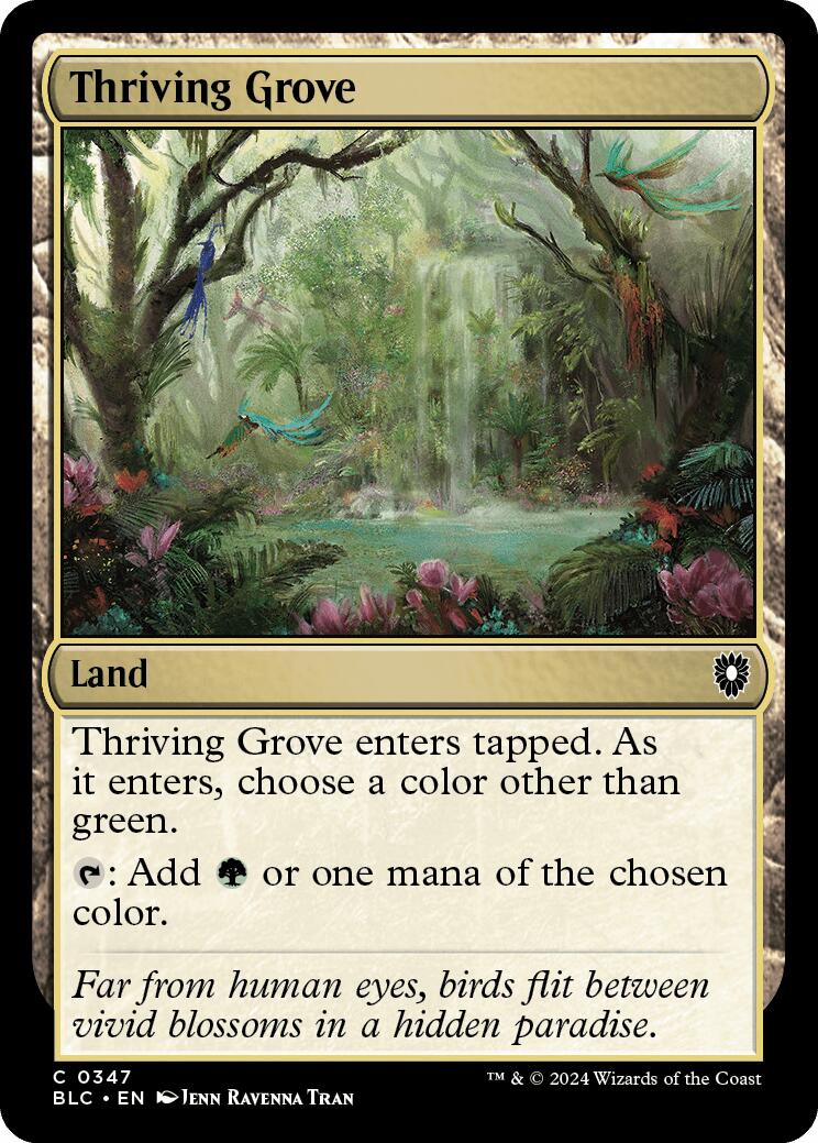 Thriving Grove [Bloomburrow Commander] | Gaming Infinity