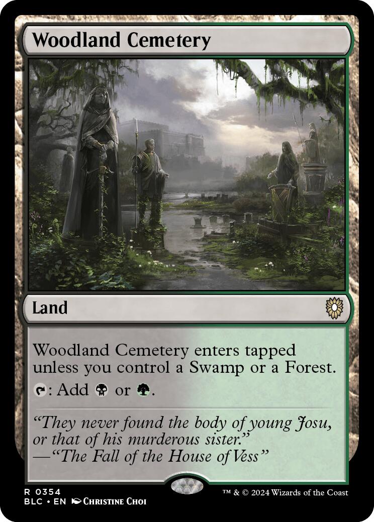 Woodland Cemetery [Bloomburrow Commander] | Gaming Infinity