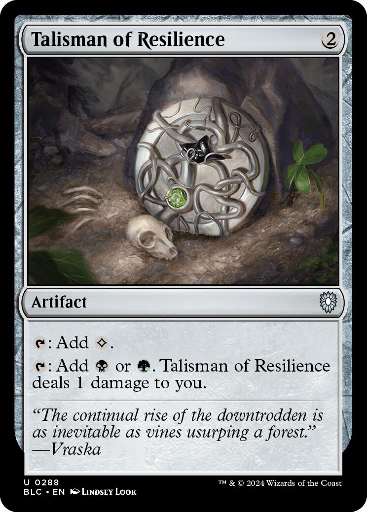 Talisman of Resilience [Bloomburrow Commander] | Gaming Infinity