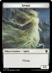 Spirit // Faerie Double-Sided Token [Bloomburrow Commander Tokens] | Gaming Infinity