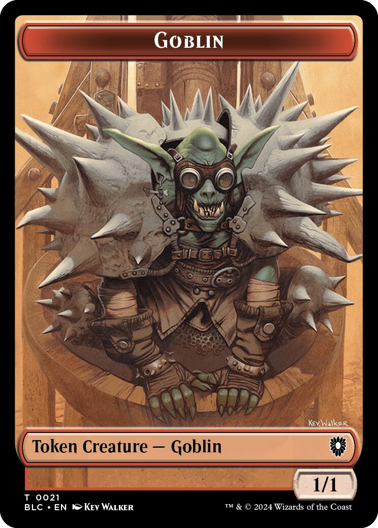 Goblin // Thopter Double-Sided Token [Bloomburrow Commander Tokens] | Gaming Infinity