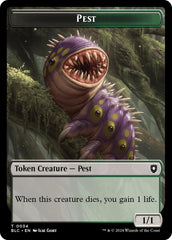 Pest // Shapeshifter Double-Sided Token [Bloomburrow Commander Tokens] | Gaming Infinity