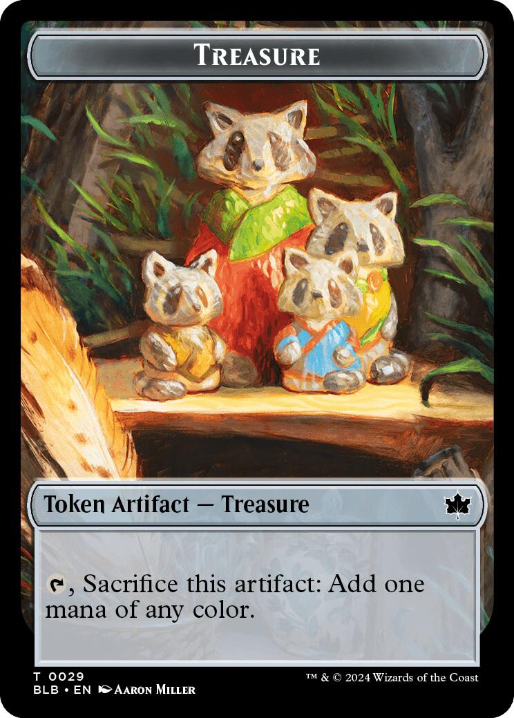 Cat // Treasure Double-Sided Token [Bloomburrow Commander Tokens] | Gaming Infinity