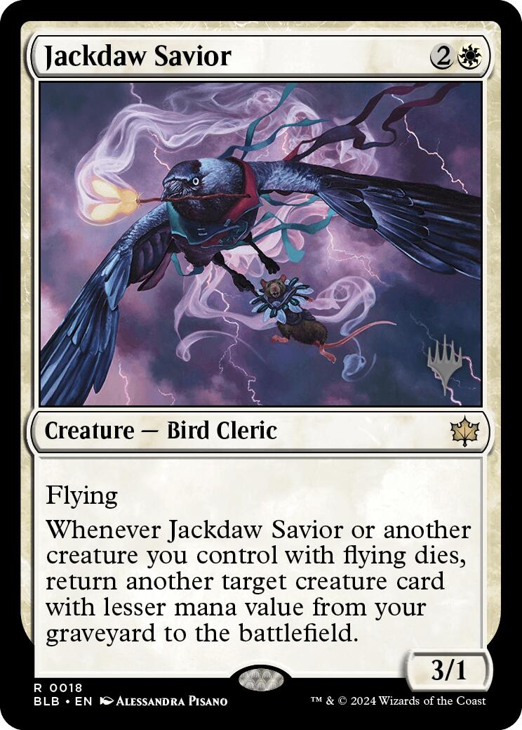 Jackdaw Savior (Promo Pack) [Bloomburrow Promos] | Gaming Infinity