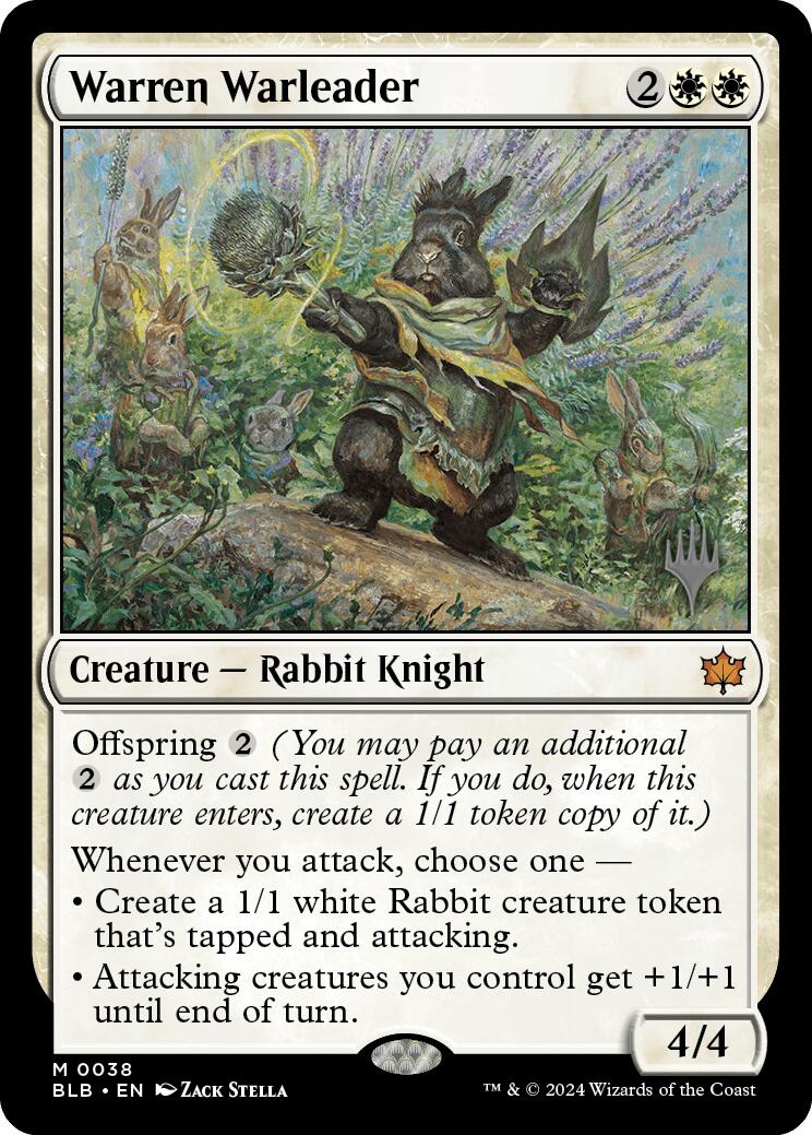 Warren Warleader (Promo Pack) [Bloomburrow Promos] | Gaming Infinity
