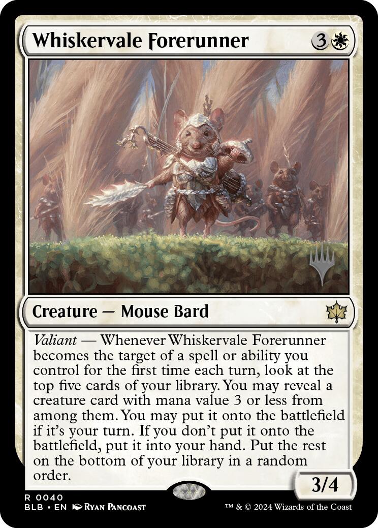 Whiskervale Forerunner (Promo Pack) [Bloomburrow Promos] | Gaming Infinity
