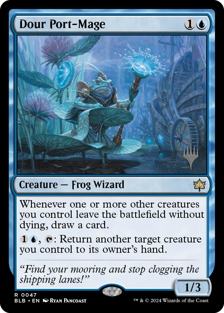 Dour Port-Mage (Promo Pack) [Bloomburrow Promos] | Gaming Infinity