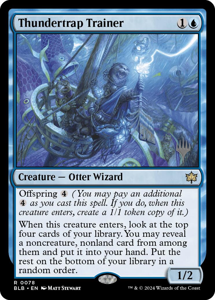 Thundertrap Trainer (Promo Pack) [Bloomburrow Promos] | Gaming Infinity