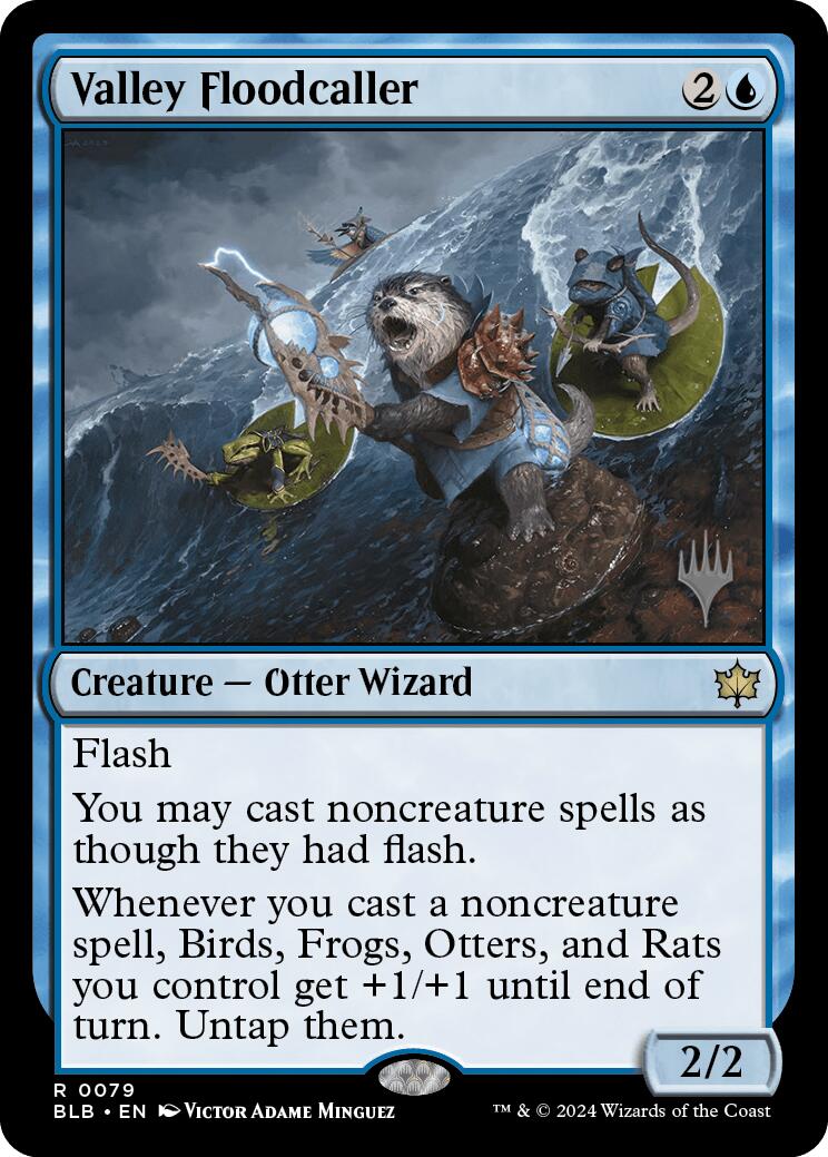 Valley Floodcaller (Promo Pack) [Bloomburrow Promos] | Gaming Infinity