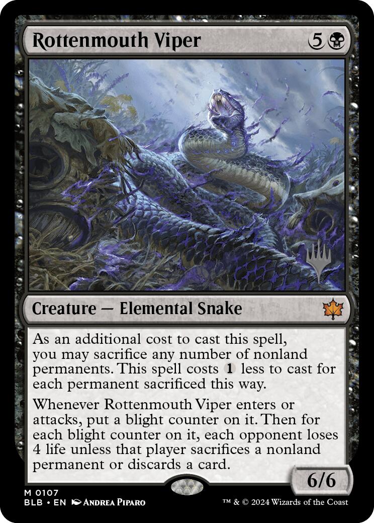 Rottenmouth Viper (Promo Pack) [Bloomburrow Promos] | Gaming Infinity