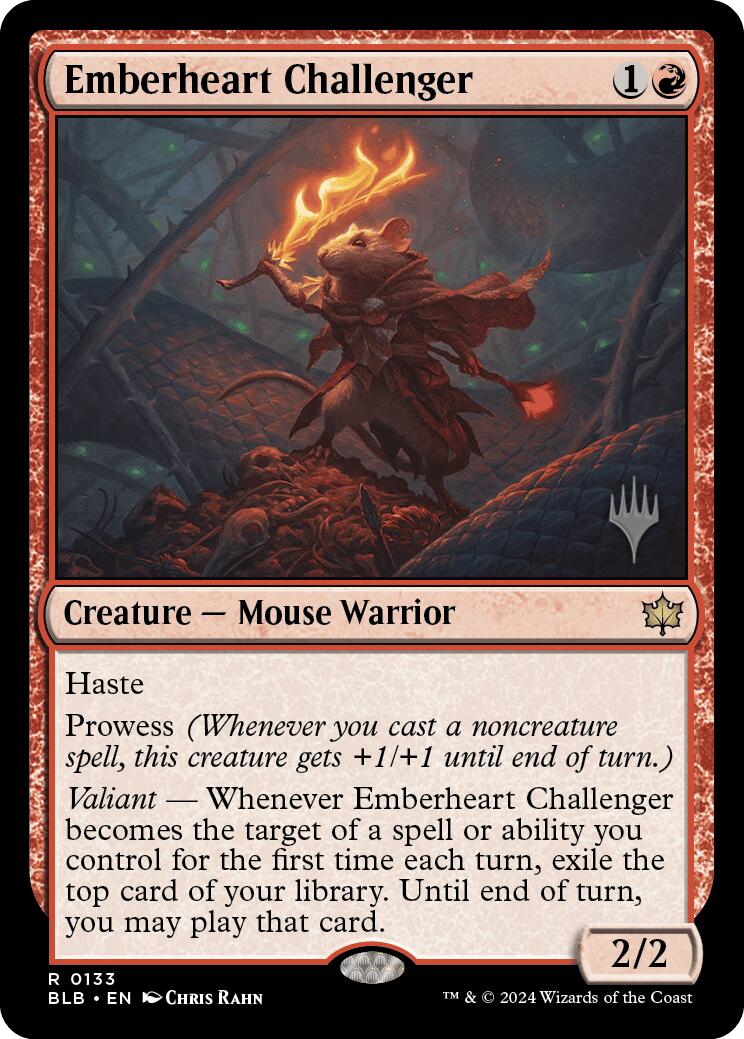 Emberheart Challenger (Promo Pack) [Bloomburrow Promos] | Gaming Infinity