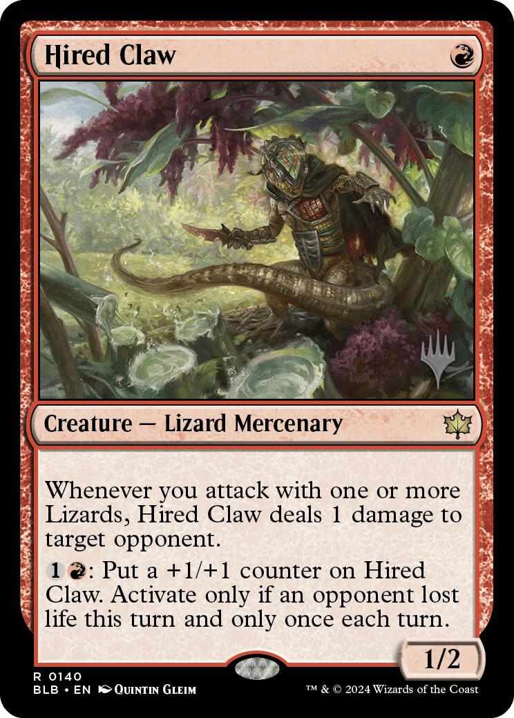 Hired Claw (Promo Pack) [Bloomburrow Promos] | Gaming Infinity