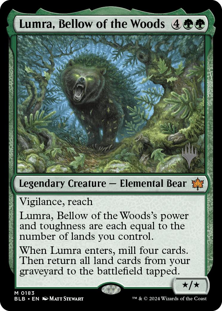 Lumra, Bellow of the Woods (Promo Pack) [Bloomburrow Promos] | Gaming Infinity