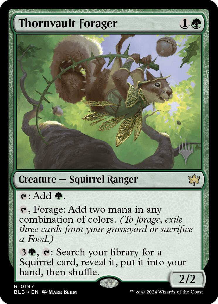 Thornvault Forager (Promo Pack) [Bloomburrow Promos] | Gaming Infinity