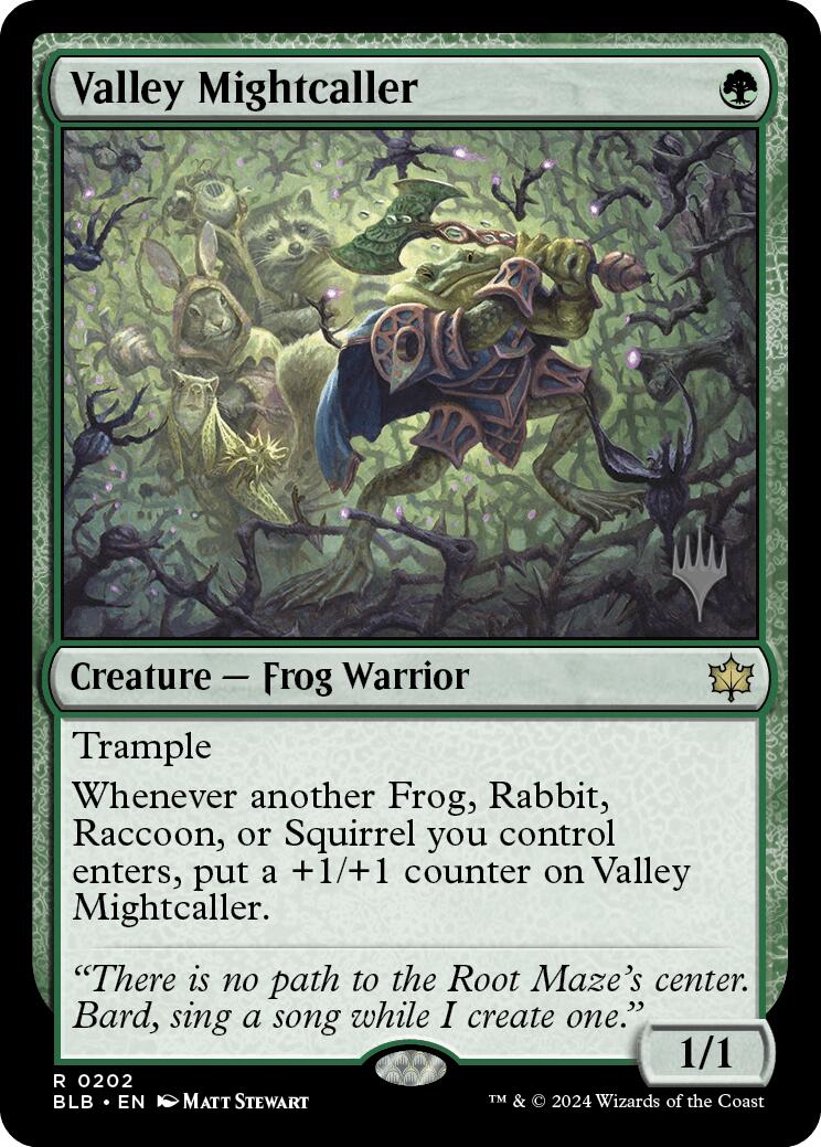 Valley Mightcaller (Promo Pack) [Bloomburrow Promos] | Gaming Infinity