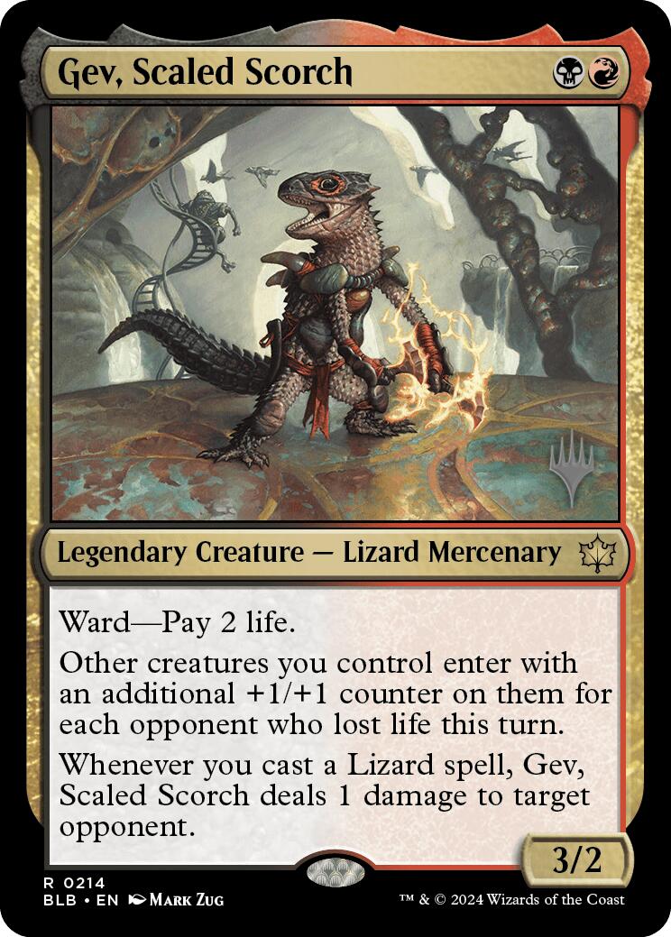 Gev, Scaled Scorch (Promo Pack) [Bloomburrow Promos] | Gaming Infinity