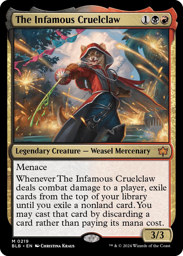 The Infamous Cruelclaw (Promo Pack) [Bloomburrow Promos] | Gaming Infinity