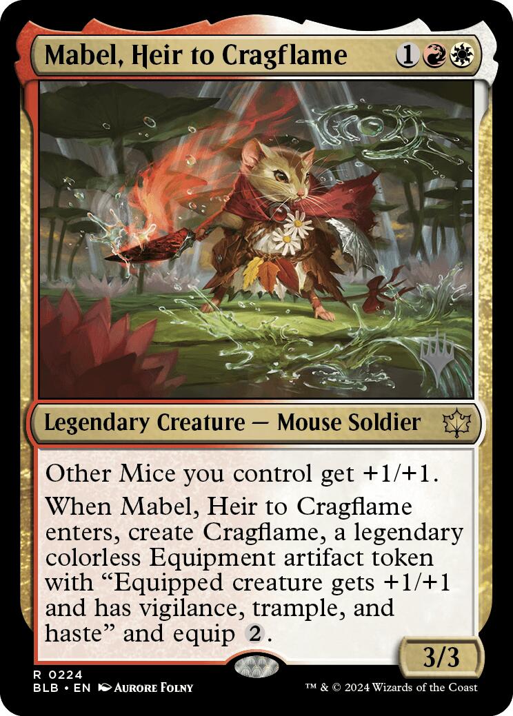 Mabel, Heir to Cragflame (Promo Pack) [Bloomburrow Promos] | Gaming Infinity