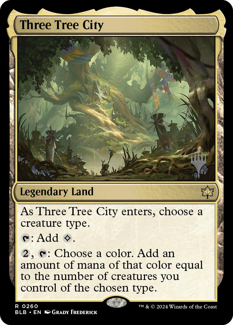 Three Tree City (Promo Pack) [Bloomburrow Promos] | Gaming Infinity