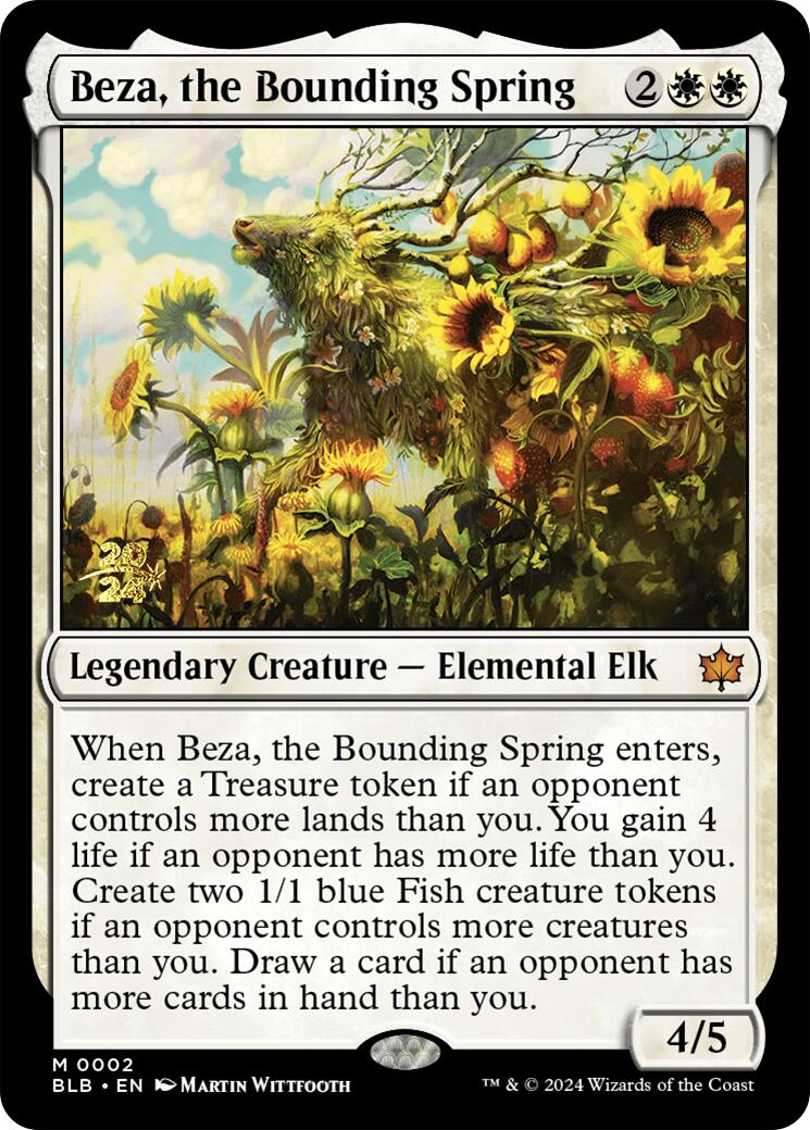 Beza, the Bounding Spring [Bloomburrow Prerelease Promos] | Gaming Infinity