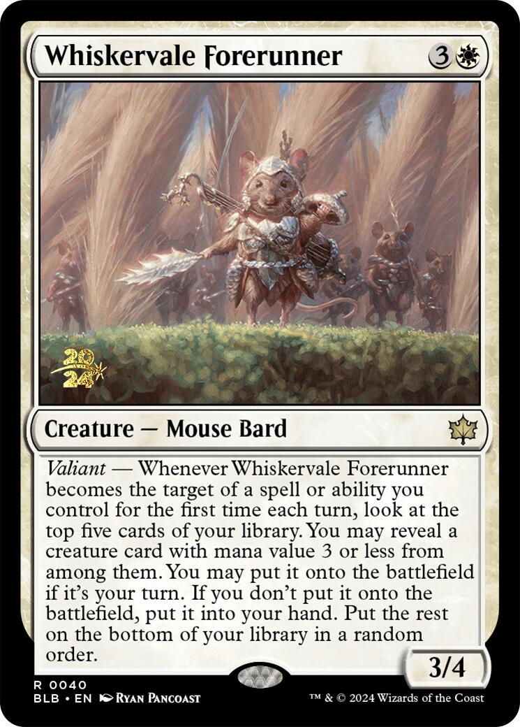 Whiskervale Forerunner [Bloomburrow Prerelease Promos] | Gaming Infinity