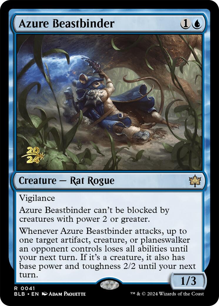 Azure Beastbinder [Bloomburrow Prerelease Promos] | Gaming Infinity