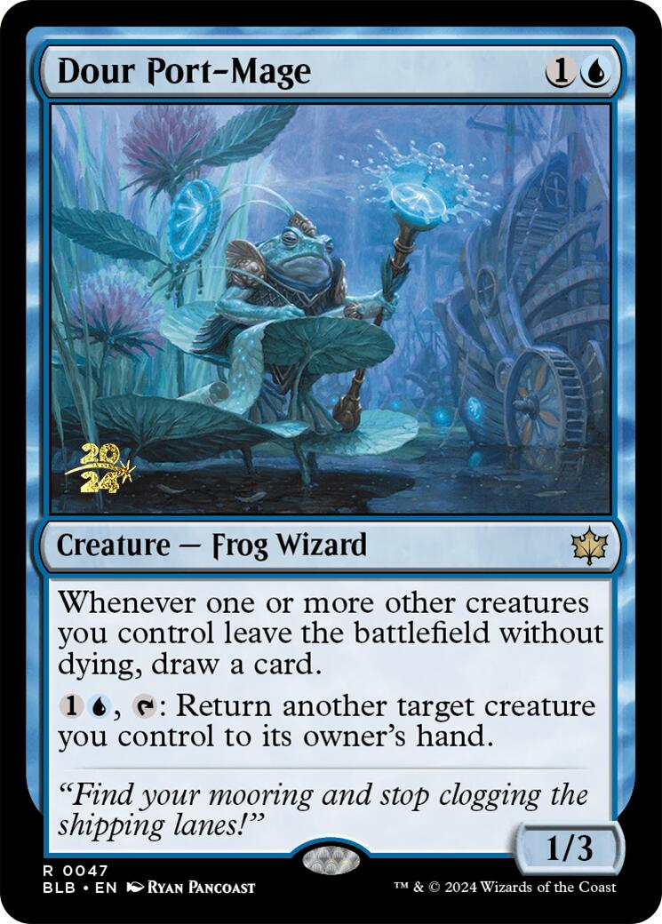 Dour Port-Mage [Bloomburrow Prerelease Promos] | Gaming Infinity