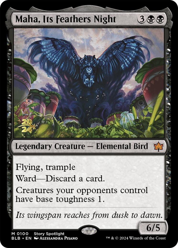 Maha, Its Feather Night [Bloomburrow Prerelease Promos] | Gaming Infinity