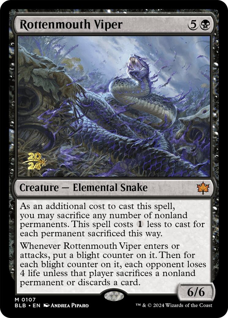 Rottenmouth Viper [Bloomburrow Prerelease Promos] | Gaming Infinity