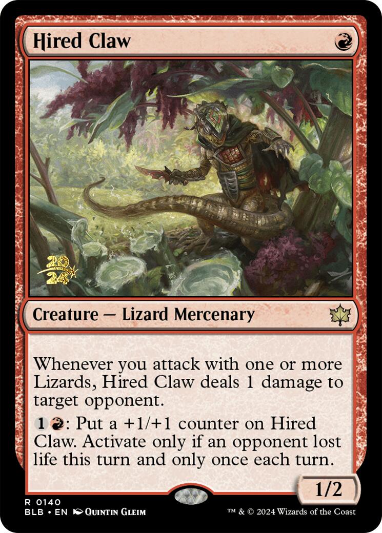 Hired Claw [Bloomburrow Prerelease Promos] | Gaming Infinity