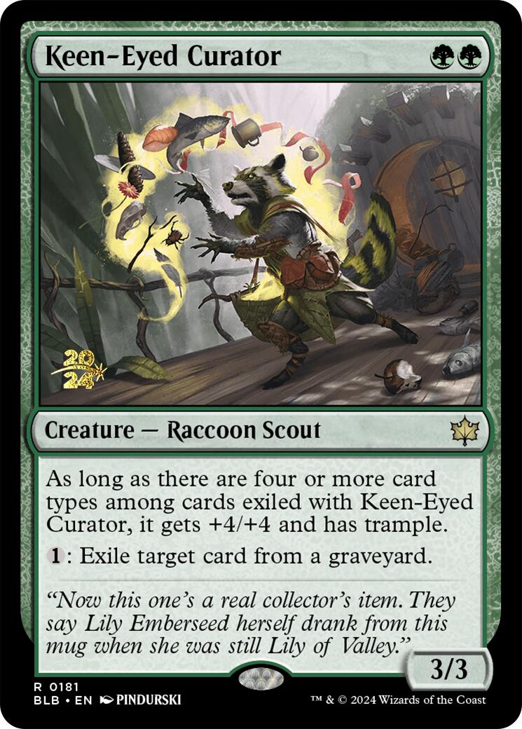 Keen-Eyed Curator [Bloomburrow Prerelease Promos] | Gaming Infinity