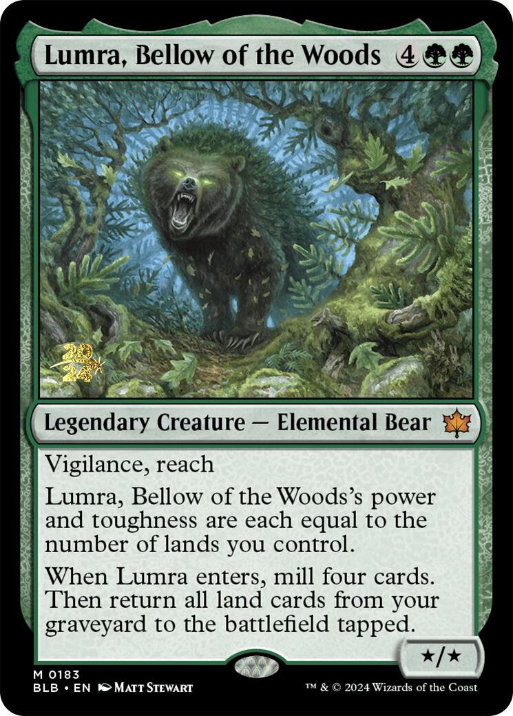 Lumra, Bellow of the Woods [Bloomburrow Prerelease Promos] | Gaming Infinity