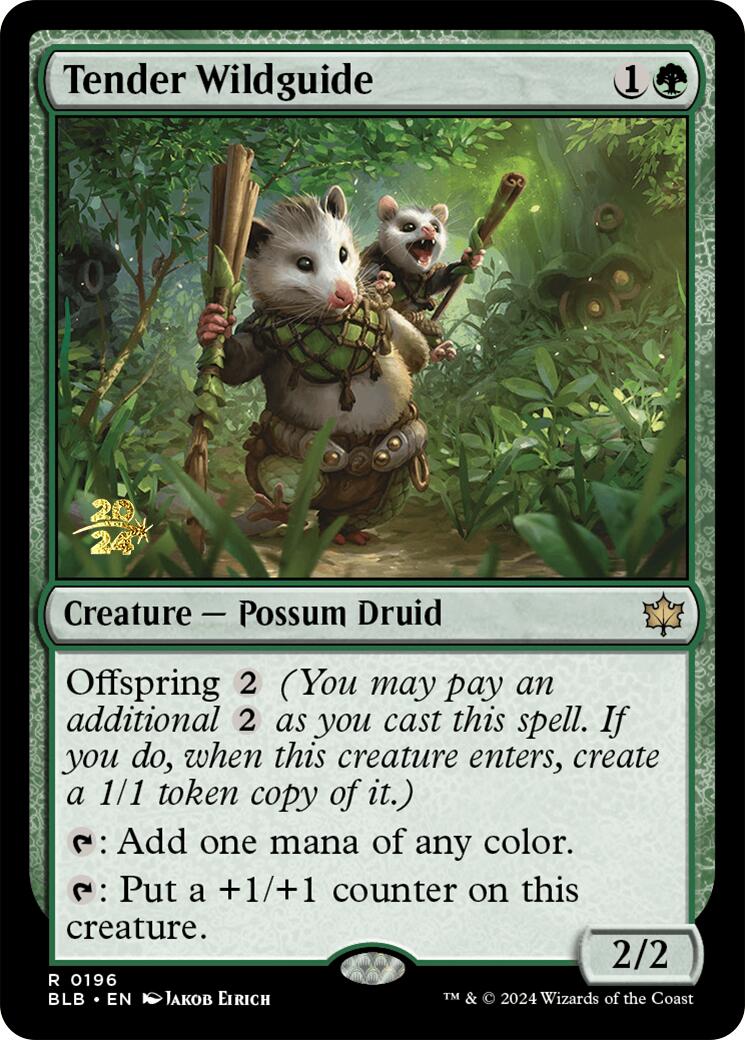 Tender Wildguide [Bloomburrow Prerelease Promos] | Gaming Infinity