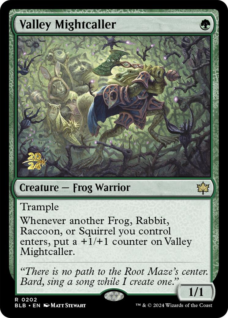 Valley Mightcaller [Bloomburrow Prerelease Promos] | Gaming Infinity