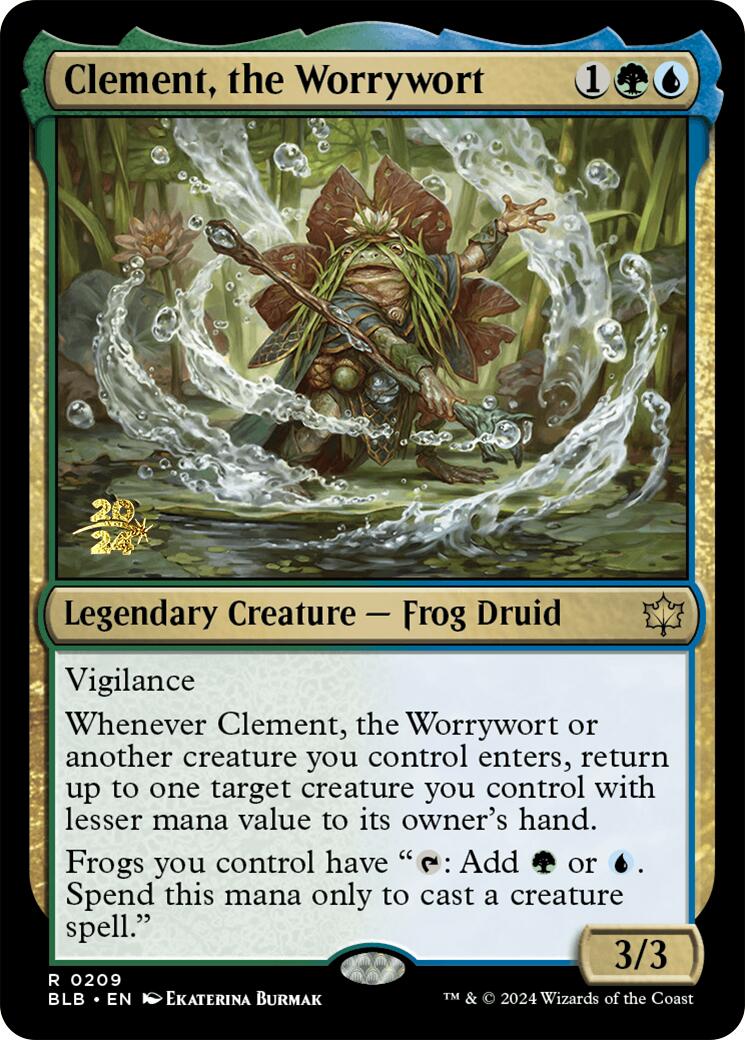 Clement, the Worrywort [Bloomburrow Prerelease Promos] | Gaming Infinity