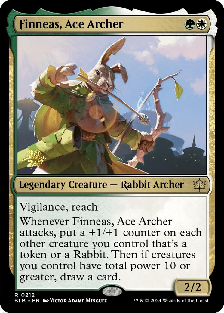 Finneas, Ace Archer [Bloomburrow Prerelease Promos] | Gaming Infinity