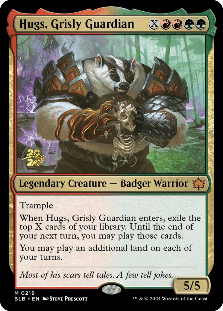 Hugs, Grisly Guardian [Bloomburrow Prerelease Promos] | Gaming Infinity