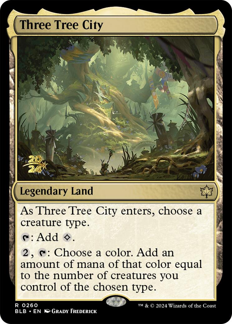 Three Tree City [Bloomburrow Prerelease Promos] | Gaming Infinity