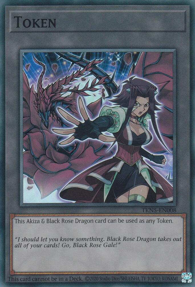 Token: Akiza & Black Rose Dragon [TKN5-EN008] Super Rare | Gaming Infinity