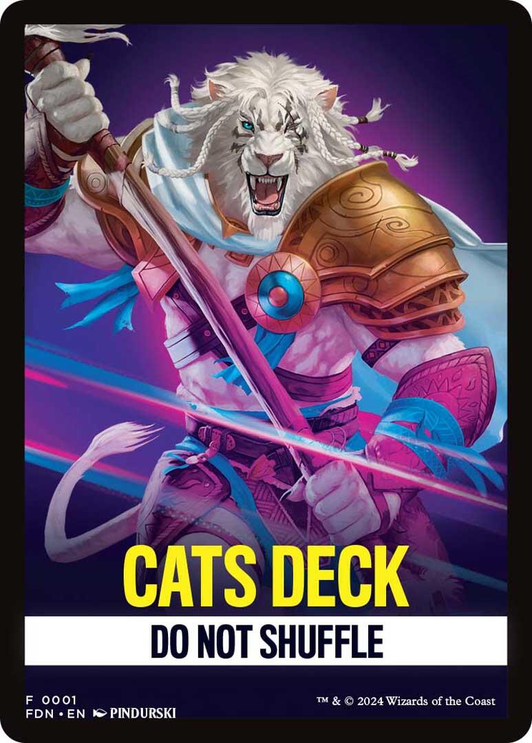 Cats Deck Theme Card [Foundations Tokens] | Gaming Infinity