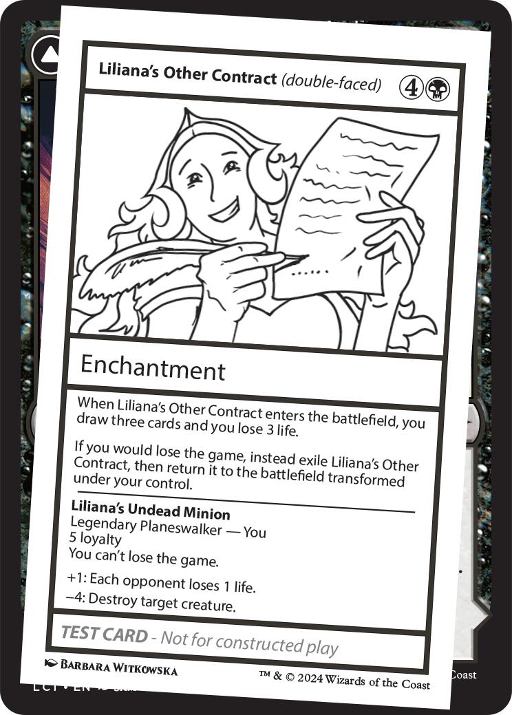 Liliana's Other Contract (double-faced) [Mystery Booster 2 Playtest Cards] | Gaming Infinity