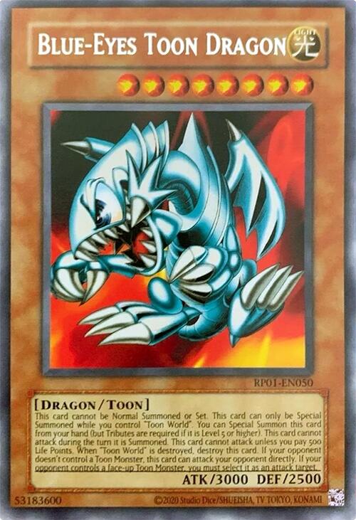 Blue-Eyes Toon Dragon [RP01-EN050] Rare | Gaming Infinity