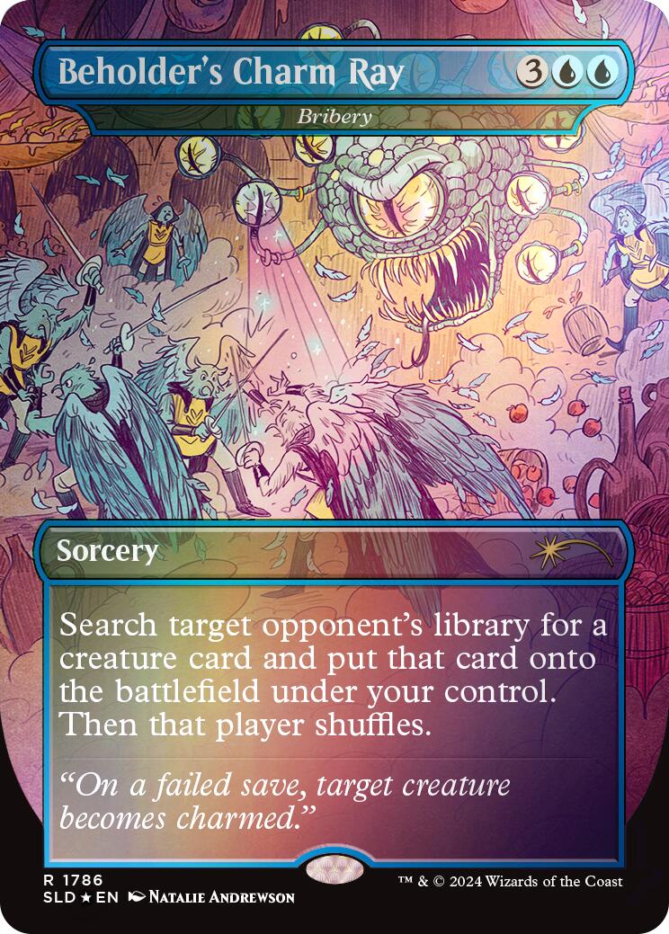 Beholder's Charm Ray - Bribery (Rainbow Foil) [Secret Lair Drop Series] | Gaming Infinity