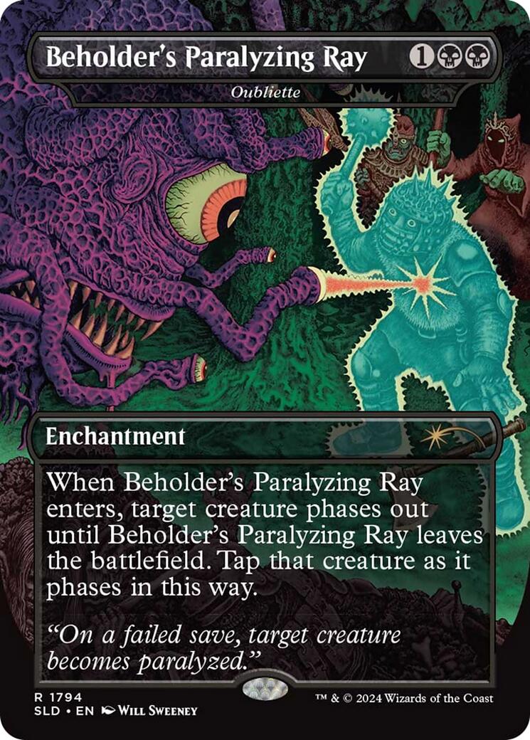 Beholder's Paralyzing Ray - Oubliette [Secret Lair Drop Series] | Gaming Infinity