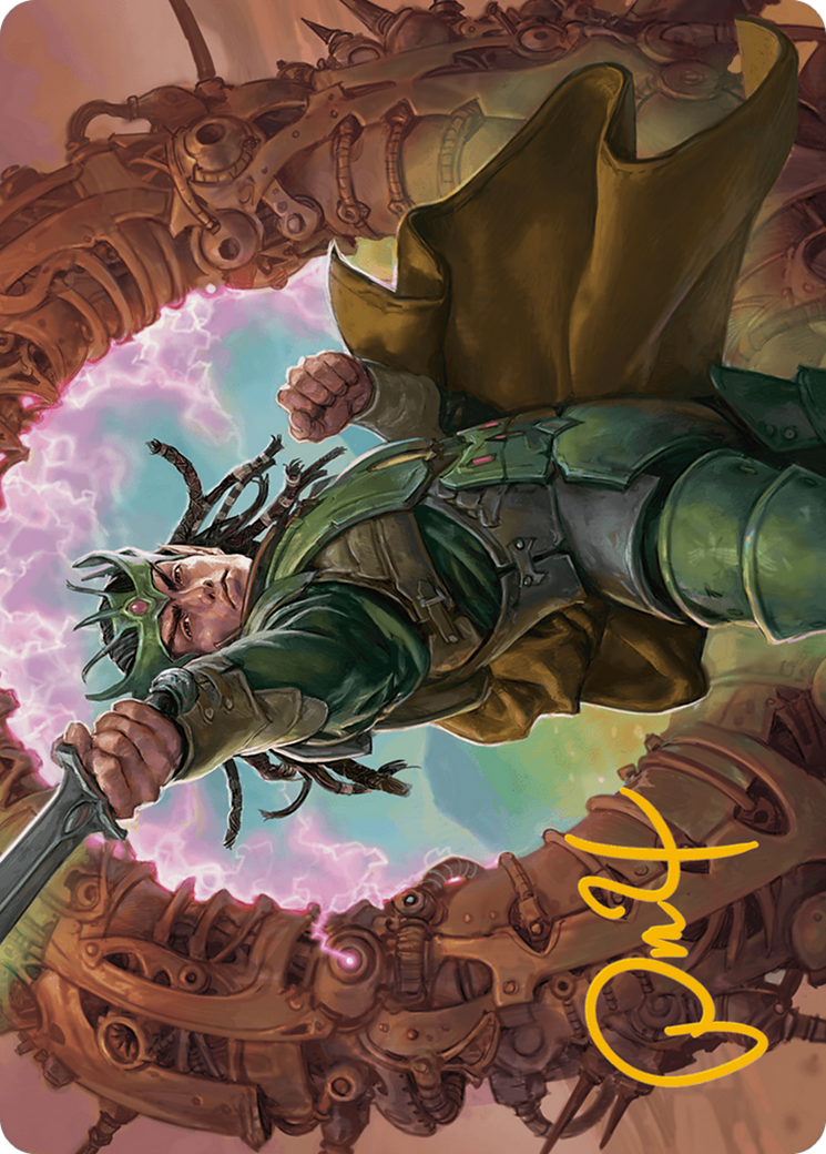 Eladamri, Korvecdal Art Card (Gold-Stamped Signature) [Modern Horizons 3 Art Series] | Gaming Infinity